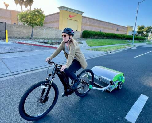 Napa bike street sweeper